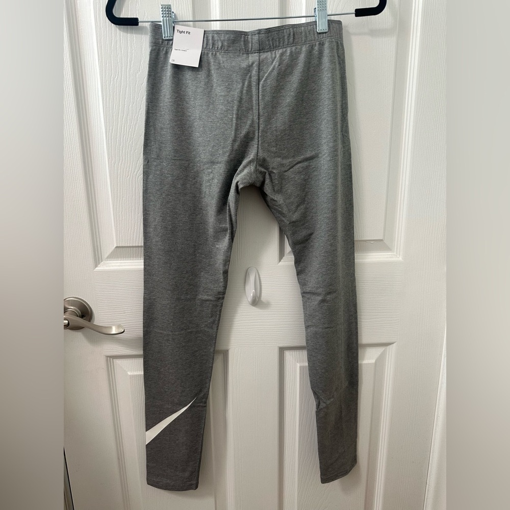 Nike NSW Swoosh Tights Big Kids girls gray Leggings | Kids size XL - Picture 5 of 7